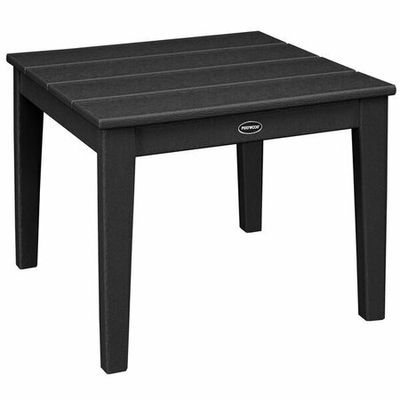 POLYWOOD Newport 22'' Black End Table 633CT22BL